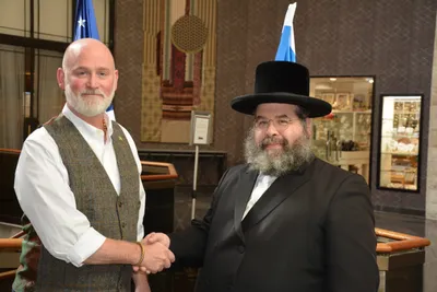 Rep Van Orden w/ IHF's Rabbi Katz in Israel, Oct 2023